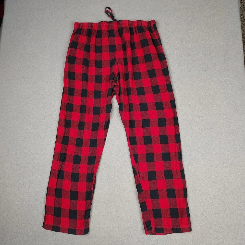 Polo Ralph Lauren Pajama Pants Mens XL‎ Buffalo Plaid Red Black Flannel Casual